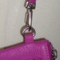 Vibrant Fucshia Pink Leather Express Wristlet Purse Clutch Trendy Sporty Casual Bag