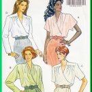 Butterick Sewing Pattern 5716 Sz 6-10 Misses' Mock Wrap Blouse Pleats Gathers Yoke Long Short Sleeve
