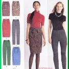 Simplicity 2315 Sewing Pattern Size 6-14 Misses' Slim Pant Straight Skirt Cigarette Trousers Pleats