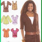 Simplicity 3790 Sewing Pattern Size 6-14 Misses' Knit Tops Poet Wrap Pleats Boho Hippy Chic Layered