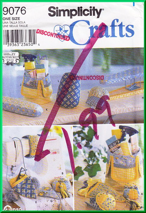 Simplicity 9076 Sewing Pattern OS Sewing Accessories Iron Sleeve Board Ham Pressing Mitt Pin Cushion