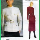 Vogue 2023 Sewing Pattern Sz 14-18 Misses' Military Jacket Coat Donna Karan New York Fitted 2 Length