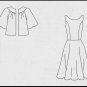 Vogue 8232 Sewing Pattern Size 6-12 Misses' Outfit Cardigan Jacket Dress Pretty Fit and Flare Dress