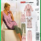 McCall's 5769 Sewing Pattern Sz L-XL Misses' Sleepwear Easy Loungwear Tunic Leggings Top Robe Pants