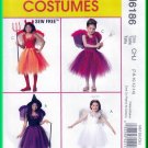 McCall's 6186 Sewing Pattern Sz 7-14 Girls' Costumes Fairy Angel Witch Devil Halloween Dressup Fancy