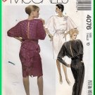 McCall's 4076 Vintage Sewing Pattern Sz 10 Misses Glam Jumpsuit Dress Avant Garde 80s Cummerbund Bow