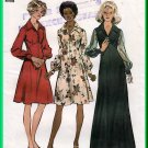 Simplicity 5968 Vintage Sewing Pattern Sz 16 Misses' Elegant Dress Empire Bodice Collar Long Sleeves