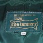 Vintage 70s Green Leather Trench Retro Notched Collar Long Blazer Teal Woven Trim Belted Spy Coat