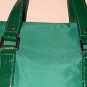 Green Banana Republic Purse Handbag Emerald Nylon Patent Leather Handles Sporty Trendy Shoulder Bag