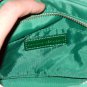 Green Banana Republic Purse Handbag Emerald Nylon Patent Leather Handles Sporty Trendy Shoulder Bag