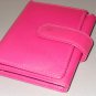 Bright Pink Leather Samsonite Wallet Fuchsia Pocketbook Bill Holder Classic Folio Style Soft Leather