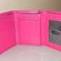 Bright Pink Leather Samsonite Wallet Fuchsia Pocketbook Bill Holder Classic Folio Style Soft Leather