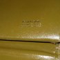 Vintage Olive Avocado Green Leather Pocketbook Retro Feminine Ladylike Wallet Kisslock Coin Holder