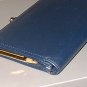 Vintage Navy Leather Kisslock Wallet Dark Blue Ladylike Feminine Retro Chic Card Bills Coin Keeper