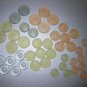 Frosted Pastel Peach Blue Green Buttons Flat Large Medium Small Matte for Sewing Hobbies Crafts