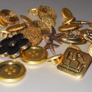 Fancy Gold Tone Buttons Shank Flat Decoration Sewing Crafts Large Medium Small Crests Rope Starfish