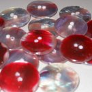 Plum Purple Faux Mother of Pearl Buttons Large Plastic Two Hole Flat Sew-On Jackets Sweaters Coats