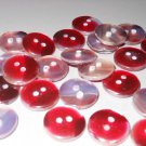 Small Faux Mother of Pearl Sweater Buttons Plum Purple Flat Two-Hole Iridescent for Sewing Crafts