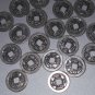 Gunmetal Silver Tone Metal Asian Chinese Coins Lot for Crafts Hobbies Clothing Accessories Sewing