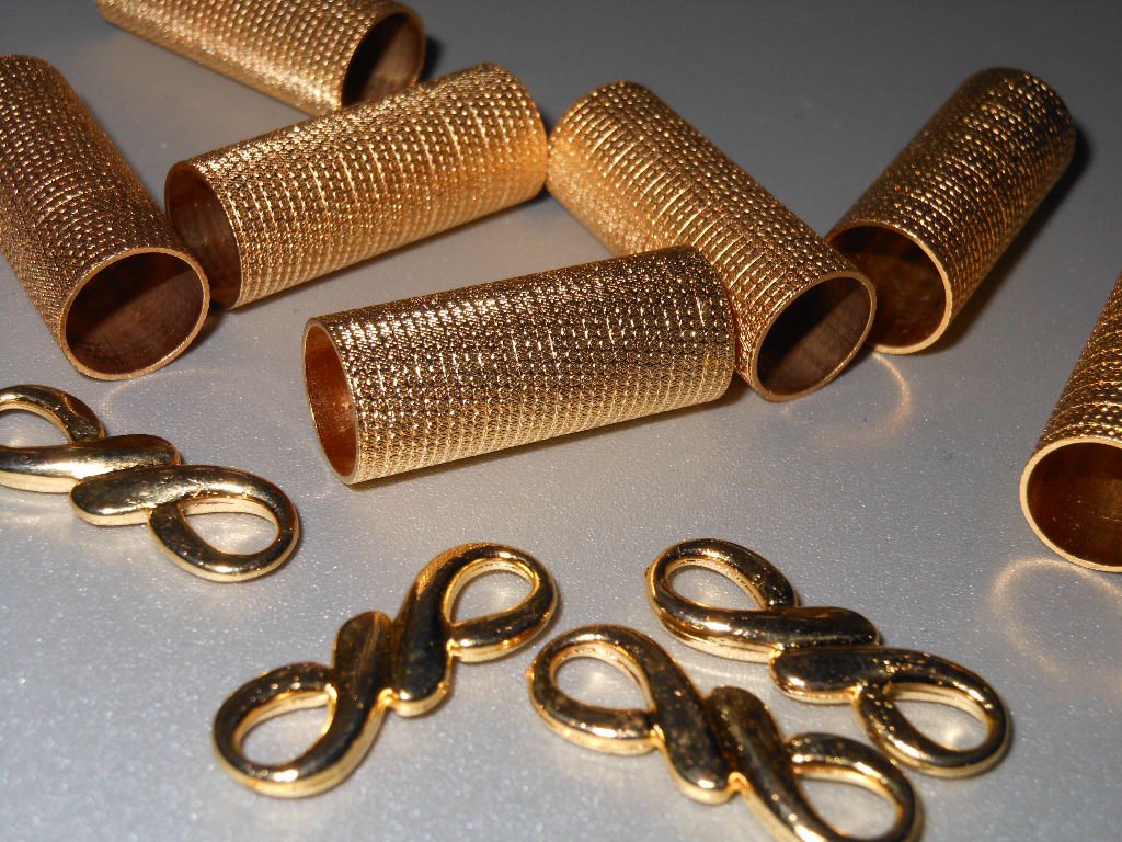 Gold Tone Findings Lot for Home Dec Crafts Hobbies Sewing Accessories Clothing Purses Scrapbooking