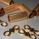 Gold Tone Findings Lot for Home Dec Crafts Hobbies Sewing Accessories Clothing Purses Scrapbooking