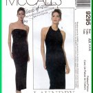 McCall's 9295 CUT Sewing Pattern Sz 4 Misses' Halter Knit Sheath Gown Fitted Long Dress Laundry