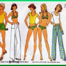 Simplicity 6944 CUT Vintage Sewing Pattern Sz 12 Misses' Beach Wear 2 Piece Bikini Shorts Pant Shirt