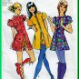 Simplicity 9544 CUT Vintage Sewing Pattern Sz 12 Misses' Mini Dress Shorts Cute Funky Hippy Chic 70s