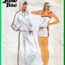 Butterick 5990 CUT Vintage Sewing Pattern Sz 8 Misses' Jogging Workout Wear Sweatshirt Top Knit Set