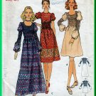 Butterick 6355 CUT Vintage Sewing Pattern Sz 5JP Juniors' Petites' Dress Short Long Smocked Bodice