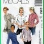 McCall's 2353 CUT Sewing Pattern Sz 10 Misses' Button Front Shirt Casual Button Blouse Collar Cuffs