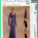 McCall's 2494 CUT Sewing Pattern Sz 10 Misses' Strapless Evening Gown Fishtail Boning Shrug Bolero
