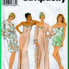 Simplicity 8480 CUT Sewing Pattern Sz 12 Misses' Sleepwear Lounge Wear Camisole Long Slip Robe Short