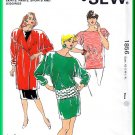 Kwik Sew 1856 Vintage Sewing Pattern Sz XS-XL Knit Coordinates Jacket Dress Tunic Belt Retro 80s Fun