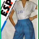 Simplicity 6057 Vintage Sewing Pattern Sz 10-14 Misses' Tailored Dressy Shorts Knee Length Shirt Set