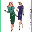 Kwik Sew 1989 Sewing Pattern Sz 4-10 Misses' Sheath Dress Fitted Princess Seams Bolero Jacket Suit