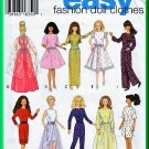 Simplicity 9838 Sewing Pattern 11.5 Inch Doll Clothes 29cm Evening Dress Jumpsuit Party Dress Gowns