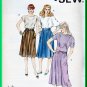Kwik Sew 1449 Vintage Sewing Pattern Sz 14-20 Retro 80s Skirts 3 Styles Gathered Waist Jumper Style