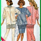 Butterick 5730 Vintage Sewing Pattern Sz 8-12 Retro 80s Knit Outfit Pullover Top Tapered Pants Skirt