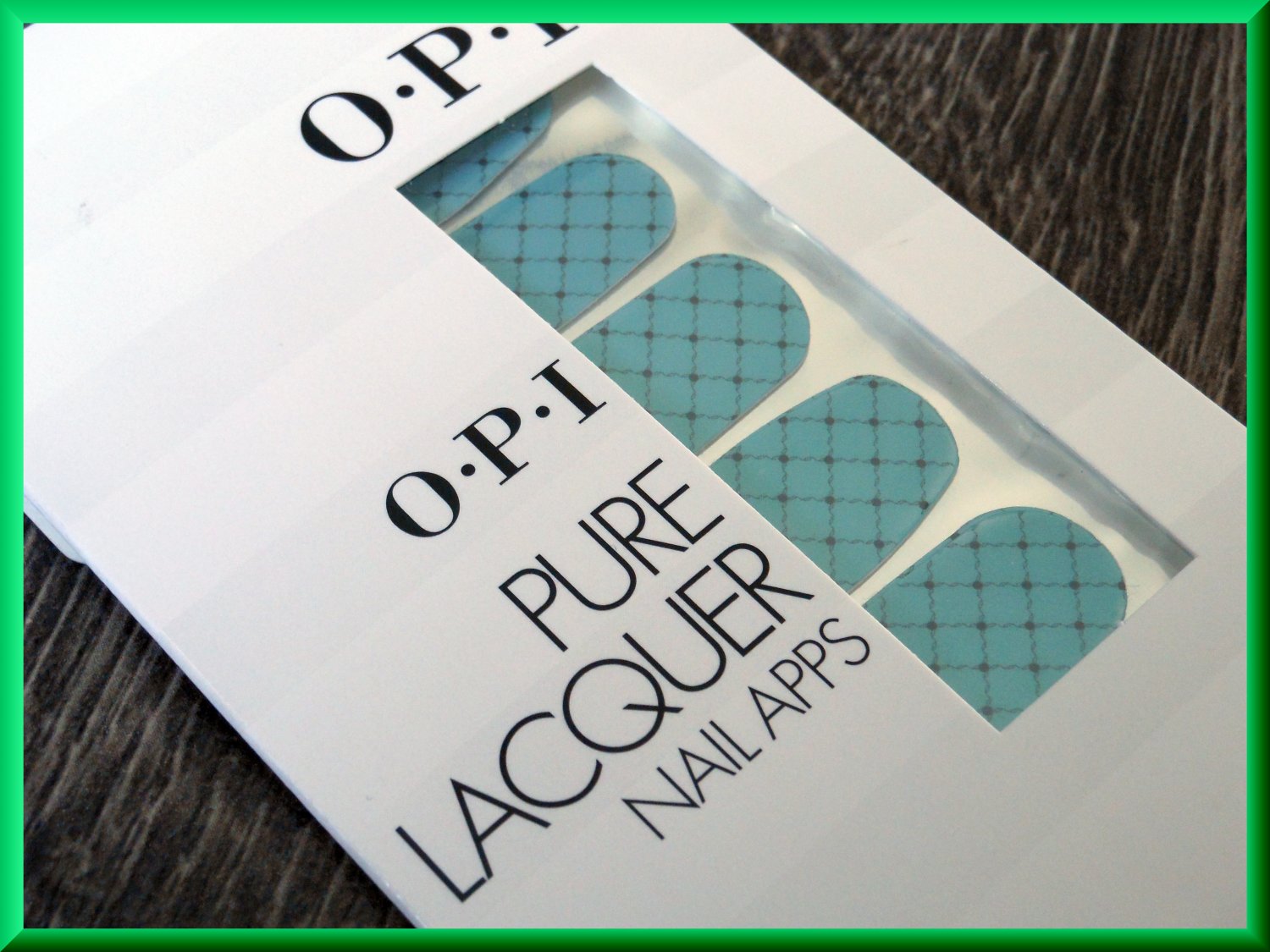 OPI Nail Polish Stickers Fishnet AP110 Sexy Blue Diamond Fashion Pattern Real Lacquer