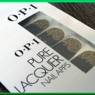 OPI Nail Polish Stickers Gold Lace AP111 Fancy Glitter Leaves Sparkle Pattern Real Lacquer