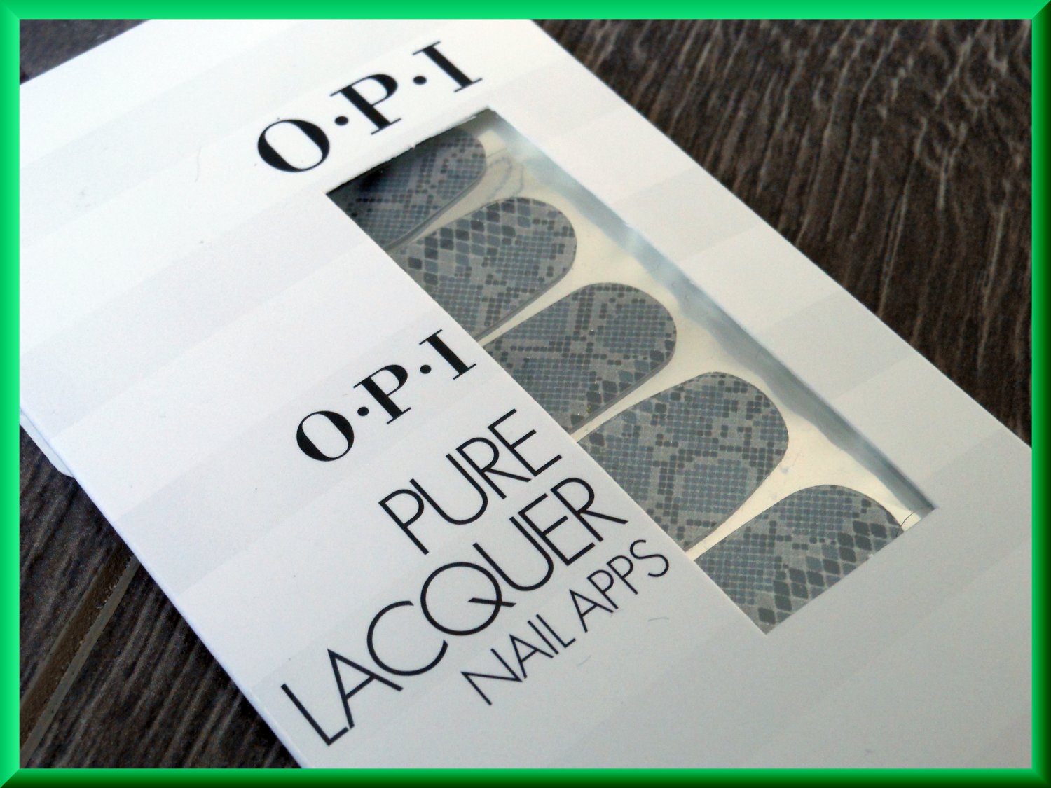 OPI Nail Polish Stickers Black Grey Rattlesnake AP100 Sexy Snake Python Cobra Pattern Real Lacquer