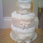 DIY Three tier Undecorated plain diaper cake