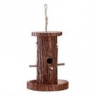 Rustic Log Birdfeeder