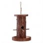 Rustic Log Birdfeeder