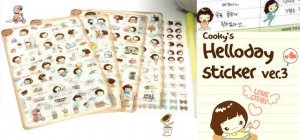 Hello Day Ver 3 - Sticker Set - kawaii overstock