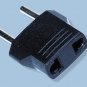 European/Asian Style 4MM Round Prong Plug- Converts American To Europe