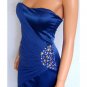 ELISE RYAN TOPSHOP BLUE JEWEL EVENING BODYCON MINI COCKTAIL CLUBWEAR PARTY PROM DRESS UK 10, US 6