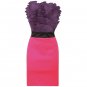 CHERYL COLE PURPLE PINK RUFFLE MINI EVENING COCKTAIL CLUBWEAR PROM BODYCON PARTY DRESS UK 12, US 8
