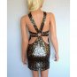LEOPARD ANIMAL PRINT EVENING MINI BODYCON BODY CON CLUBWEAR PARTY DRESS UK 8, 10, 12, US 4, 6, 8